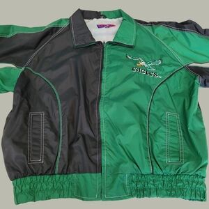 Pro Player Green and Black Windbreaker Jacket